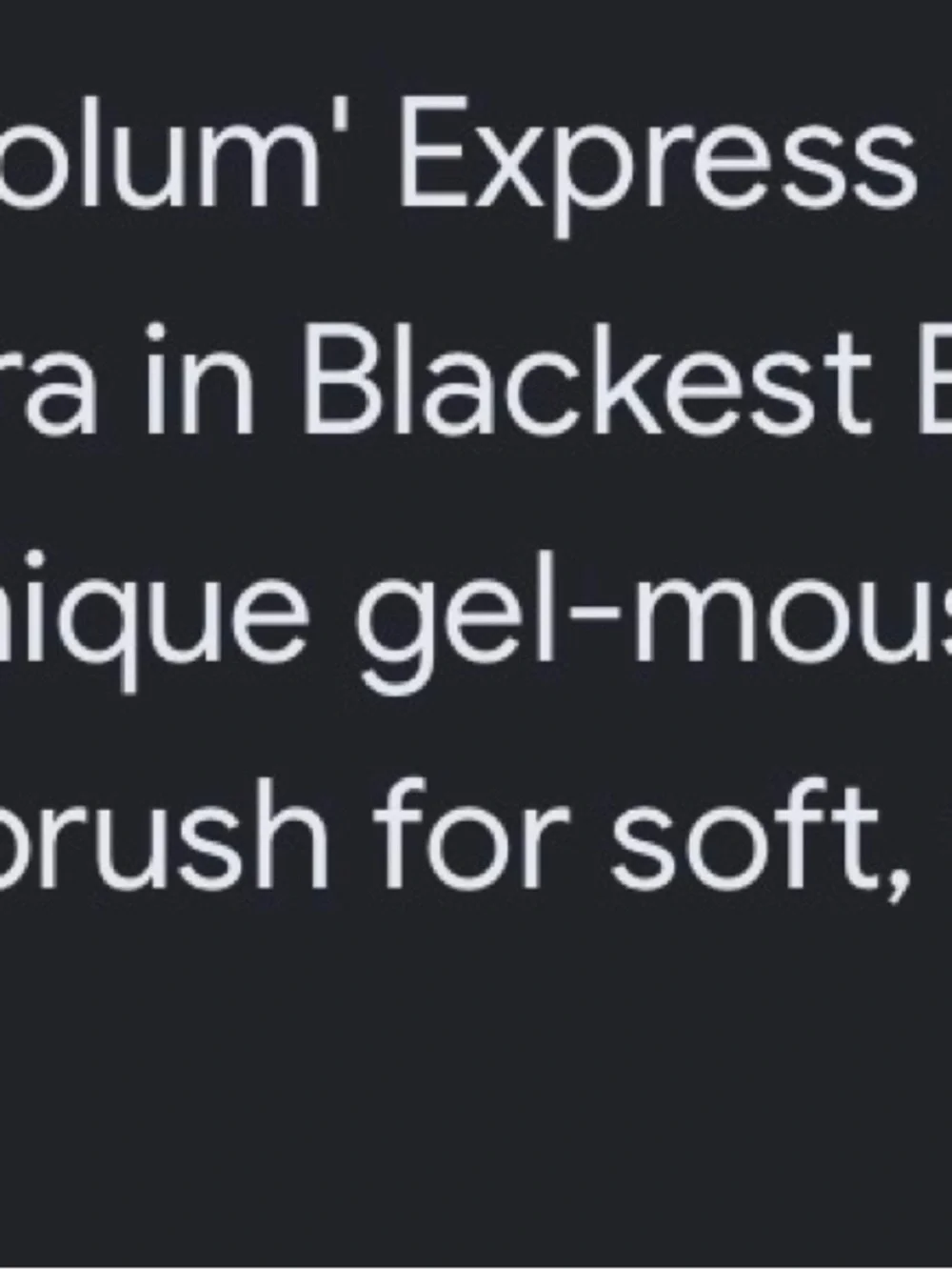 Maybelline The Mega Plush Volum' Express Mascara - Blackest Black